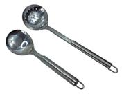 Kit Cozinha Espatula De Arroz E Concha Furada