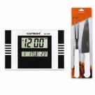 Kit Cozinha Faca e Garfo de Churrasco com Relógio Digital Mesa Parede Kapbom KA7038 Kit Cozinha Faca e Garfo de Churrasco com Relógio Digital Mesa Parede Kapbom KA7038