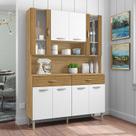 Kit Cozinha Golden Plus 8 Portas Freijó Supremo Ripado - Kits Paraná