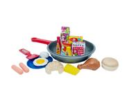 Kit Cozinha Infantil Frigideira Comidinhas Menino Menina