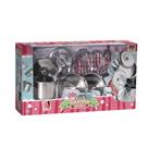 Kit Cozinha Infantil INOX DMT0039 - dm toys Kit Cozinha Infantil INOX DMT0039 - dm toys