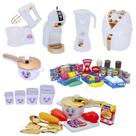 Kit Cozinha Infantil Princesa Menina Mercado Potinhos 50pç