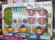 Kit Cozinha Infantil Utensílios My Kitchen Happy Afternoon Tea utensílios