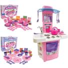 Kit Cozinha Jantar P/ Crianças Com Chazinho Comida Completo