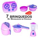 Kit Cozinha Jogo Panela Fogão Air Fryer Liquidificador 7pç