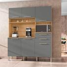 Kit Cozinha Montesa 160cm com 6 Portas e 2 Gavetas Kits Paraná