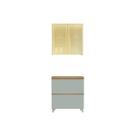 Kit Cozinha Nesher 2 Peças Rainha CZ424 Nature/Verde Kit Cozinha Nesher 2 Peças Rainha CZ424 Nature/Verde