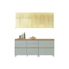 Kit Cozinha Nesher 4 Peças Rainha CZ433 Nature/Verde