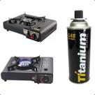 Kit Cozinha Portátil Para Fogão Gás Butano Para Camping Amergências Sobrevivência Selva Mini Fogãozinho Automático