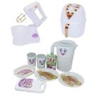 Kit Cozinha Princesa Menina Eletro Jantar Brinquedo 14pç