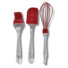 Kit Cozinha Silicone 3pcs Vermelho Ecos Cor:Preto