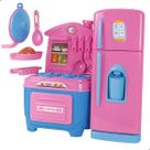 Kit Cozinha Simples Fogão + Geladeira Kids Brinquedo Infantil Zucatoys
