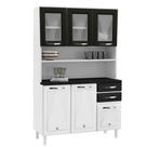 Kit Cozinha Star 3 Portas de Vidro com 2 Gavetas Telasul