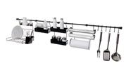 Kit Cozinha suspenso completo com Escorredor De Louça Porta Temperos