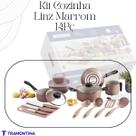 Kit Cozinha Tramontina 14 Peças Alumínio Antiaderente Starflon Max Mocaccino