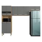 Kit Cozinha Versalhes Plus 3 Peças Freijó Gris - Kits Paraná