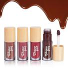 Kit Cream Tint Batom Liquido Gloss Choco Fun Fenzza