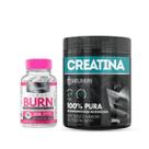 Kit Creatina 300g e Termogênico Femme Burn Soldiers Nutrition