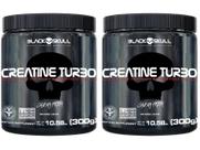 Kit Creatina Black Skull Turbo em Pó 300g sem Sabo