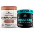 Kit Creatina Creaform Pura 330g Metaform + Pré Treino Posseidon 250g Nutrition For Bigs
