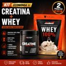 Kit Creatina Monohidratada 300g 4Action + Whey 100% Refil 900g New Millen Sabor Baunilha Kit Creatina Monohidratada 300g 4Action + Whey 100% Refil 900g New Millen Sabor Baunilha
