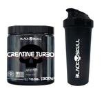 kit Creatina Monohidratada Creatine Turbo 300g - Black Skull + Coqueteleira 600ml