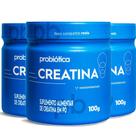 Kit Creatina Pura 100g Monohidratada Probiótica 3 Potes Kit Creatina Pura 100g Monohidratada Probiótica 3 Potes