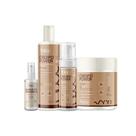 Kit Creme de Pentear , Gelatina, Mousse Crespo power e Blend de óleos Amazônicos Apice