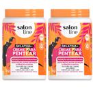 Kit Creme De Pentear Gelatina Salon Line Definição Extraordinária 1Kg - 2 Unidades