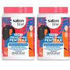 Kit Creme De Pentear Salon Line 5 Em 1 Tratamento Prolongado 1Kg - 2 Unidades Kit Creme De Pentear Salon Line 5 Em 1 Tratamento Prolongado 1Kg - 2 Unidades