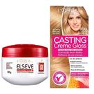 Kit Creme de Tratamento Elseve Reparação Total 5 300g e Tintura Creme Casting Creme Gloss L'oréal Louro Baunilha 800