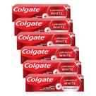 Kit Creme Dental Colgate Luminous White Brilliant Mint 140g com 6 unidades