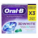 Kit Creme Dental Oral-B 3D White 70g Leve 3 Pague 2