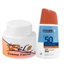 Kit Creme Facial Nova Pele e Protetor Solar 50 Fps Nova Pele