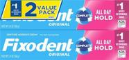Kit Creme Fixador de Dentadura Fixodent Original 2 unidades 68g