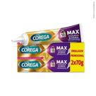 Kit Creme Fixador de Dentaduras Ultra Corega Sem Sabor 2 Unidades 68g Cada