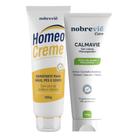 Kit Creme Hidratante Cera de Abelha Homeo Creme e Gel Massageador Calmavie Nobrevie 120g
