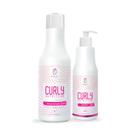 Kit Creme para Pentear Ativador de Cachos 1L e Máscara Geleia 500ml Kali Cosmetics