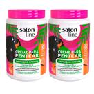Kit Creme Para Pentear Salon Line Definição Intensa 1Kg - 2 Unidades