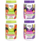 Kit Creme Salon Line Kids Melancia + Uva 1kg Com 4