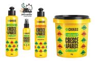 Kit Cresce & Aparece Shampoo Cond Máscara e Loção Chikas