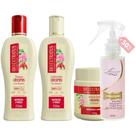 Kit Crespos 1 Shampoo 1 Cond 1 Banho 250ml + Finalizador Obrigatório Lourre 120ml
