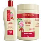 Kit Crespos 1 Shampoo 500ml 1 Banho 1kg Bio Extratus