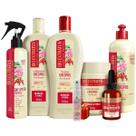 Kit Crespos Completo 500ml 6 itens Bio Extratus + Presente Lourre 15ml