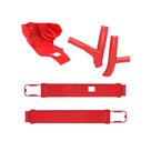 Kit Crf 230 Prot. Quadro + Prot Balança + Prot Motor Verm.