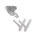 Kit Crf 230 Protetor De Quadro + Protetor De Motor Cinza