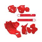 Kit Crf 250f Prot Quadro/ Motor/ Balança/Tampa Motor Verm. Kit Crf 250f Prot Quadro/ Motor/ Balança/Tampa Motor Verm.