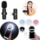 Kit Criador Outdoor Compacto - Microfone Lapela + Ring Light Selfie com LED