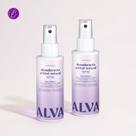 Kit Cristal Natural Alva Dupla 2 Desodorantes Spray 120ml 12 Horas de Proteção Lavanda