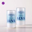 Kit Cristal Natural Alva Dupla 2 Desodorantes Stick Natural 120g Sem Perfume 12 Horas de Proteção